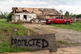 Tornado Damage In Claremore, Oklahoma