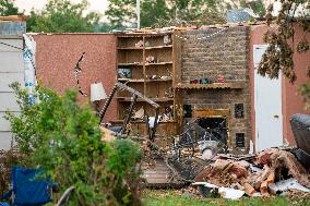 Tornado Damage In Claremore, Oklahoma