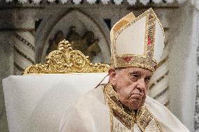 Pope Francis Celebrates Holy Mass for Corpus Christi
