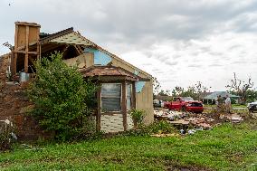 Tornado Damage In Claremore, Oklahoma