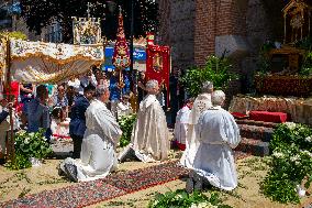 Corpus Christi Procession In Spain.