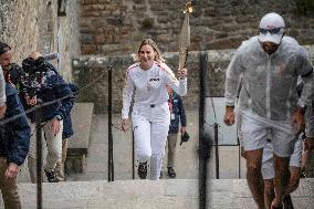 Olympic Torch Relay - Mont-Saint-Michel