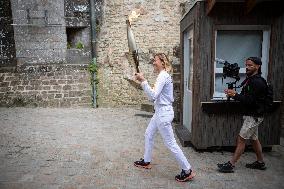 Olympic Torch Relay - Mont-Saint-Michel