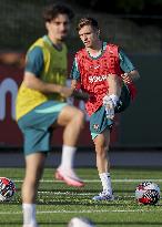 The Portugal AA football team's training session in preparation for EURO 2024