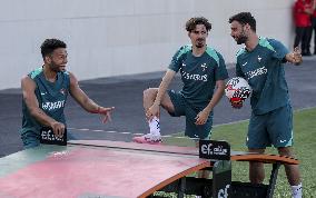 The Portugal AA football team's training session in preparation for EURO 2024