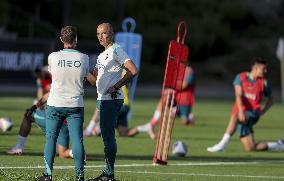 The Portugal AA football team's training session in preparation for EURO 2024