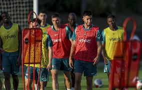 The Portugal AA football team's training session in preparation for EURO 2024