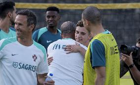 The Portugal AA football team's training session in preparation for EURO 2024