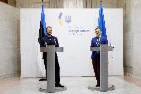 Briefing of Ukrainian and Estonian FMs in Kyiv