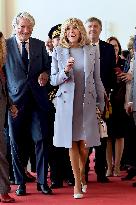 Brigitte Macron Welcomes Veterans - Deauville