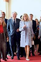 Brigitte Macron Welcomes Veterans - Deauville