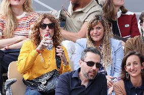 Celebrities In Stands During The 2024 French Open - Village Day Eight NB