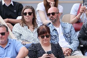 Celebrities In Stands During The 2024 French Open - Village Day Eight NB