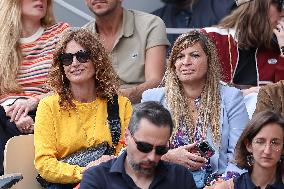 Celebrities In Stands During The 2024 French Open - Village Day Eight NB