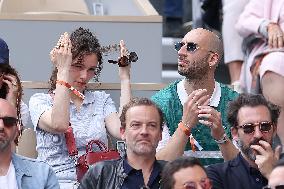 Celebrities In Stands During The 2024 French Open - Village Day Eight NB