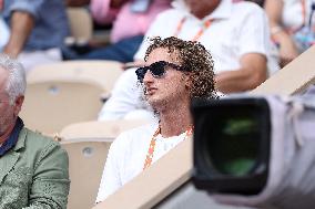 Celebrities In Stands During The 2024 French Open - Village Day Eight NB