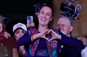 Claudia Sheinbaum, Virtual Winner Of Mexico's Presidency