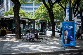Billboards In Lisbon For European Electoral Campaign