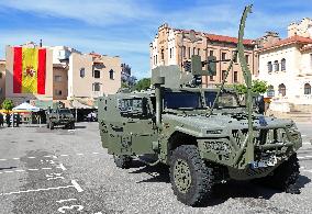 Exhibition of vehicles and military equipment