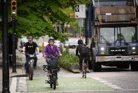 CANADA-VANCOUVER-WORLD BICYCLE DAY-BICYCLE LANES