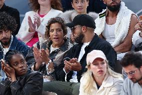 Celebrities In Stands During The 2024 French Open - Village Day Eight NB