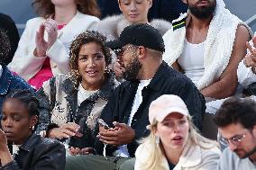 Celebrities In Stands During The 2024 French Open - Village Day Eight NB