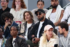 Celebrities In Stands During The 2024 French Open - Village Day Eight NB