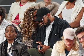 Celebrities In Stands During The 2024 French Open - Village Day Eight NB