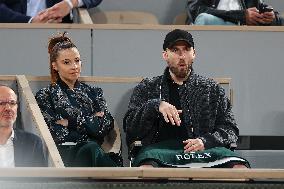 Celebrities In Stands During The 2024 French Open - Village Day Eight NB