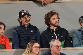 Celebrities In Stands During The 2024 French Open - Village Day Eight NB