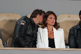 Celebrities In Stands During The 2024 French Open - Village Day Eight NB