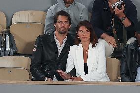 Celebrities In Stands During The 2024 French Open - Village Day Eight NB