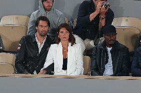 Celebrities In Stands During The 2024 French Open - Village Day Eight NB