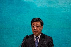 Hong Kong John Lee Before Press Conference