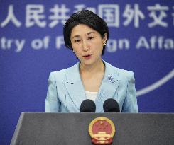 Chinese Foreign Ministry spokeswoman