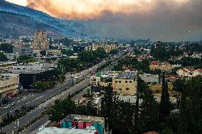 Rockets From Lebanon Strike Israel Causing Forest Fires - Kiryat Shmona