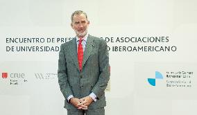 The King presides over the meeting of Presidents of University Associations of the Ibero-American Space