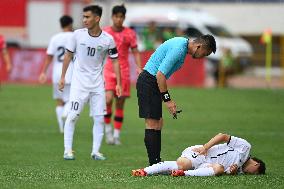 (SP)CHINA-SHAANXI-WEINAN-FOOTBALL-FRIENDLY MATCH-UZB VS KOR (CN)