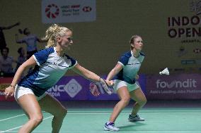 (SP)INDONESIA-JAKARTA-BADMINTON-INDONESIA OPEN-WOMEN'S DOUBLES-FIRST ROUND