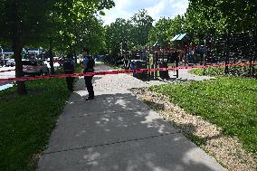 26-year-old Male Victim Shot At A Park In Chicago Illinois