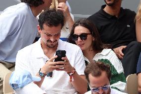 Celebrities In Stands During The 2024 French Open - Village Day Nine NB