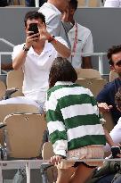 Celebrities In Stands During The 2024 French Open - Village Day Nine NB