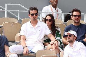 Celebrities In Stands During The 2024 French Open - Village Day Nine NB