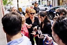 Susan Sarandon Arrives At The Madrid Film Academy - Madrid