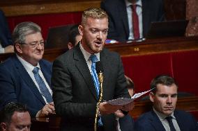 Questions to the government at the National Assembly in Paris FA