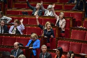 Parliamentary session debate on the right-to-die bill at the National Assembly in Paris FA