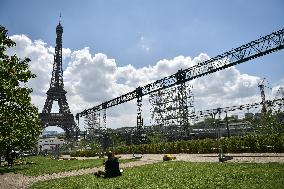 Construction work for the upcoming Olympic and Paralympic Games Paris 2024 FA