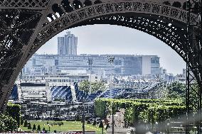 Construction work for the upcoming Olympic and Paralympic Games Paris 2024 FA