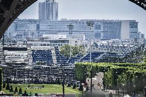 Construction work for the upcoming Olympic and Paralympic Games Paris 2024 FA