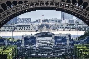 Construction work for the upcoming Olympic and Paralympic Games Paris 2024 FA